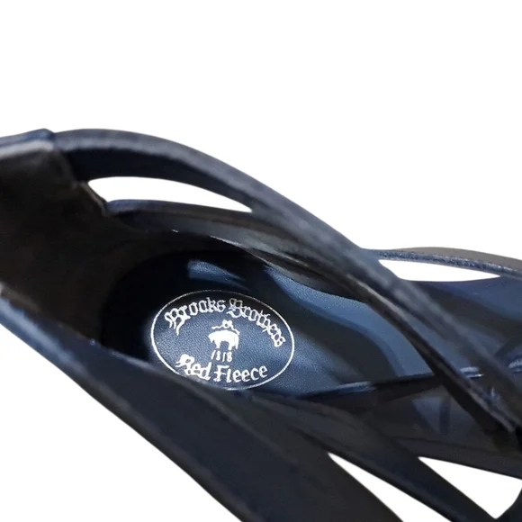 Brooks Brothers Red Fleece Sandals Size 8.5 - Picture 5 of 15